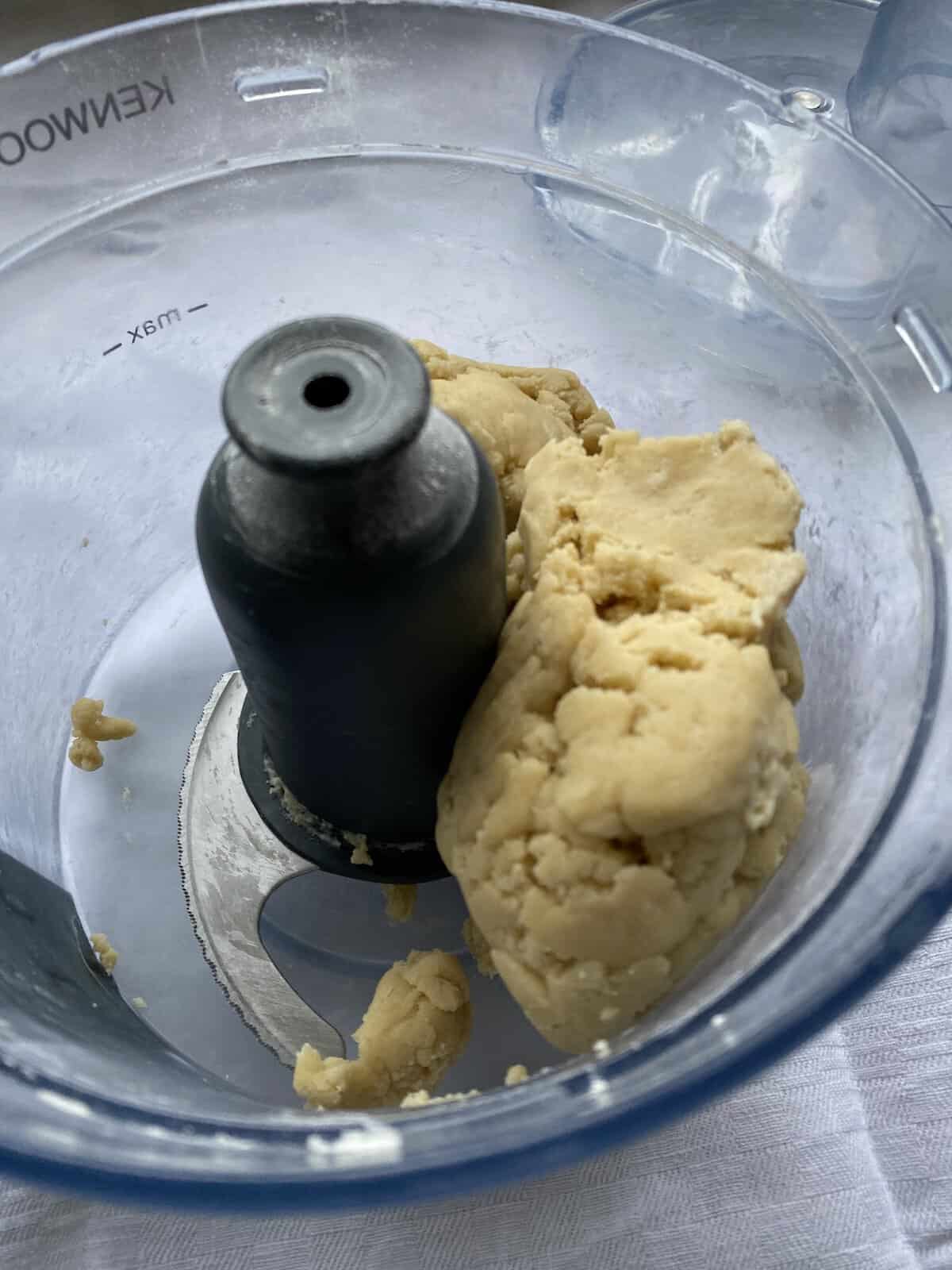 Pastry dough. in a food processor.