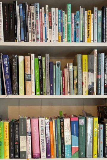 Alex Keerie. Bookshelves in the study.