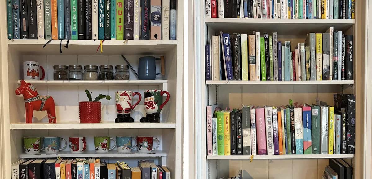 Bookshelves.