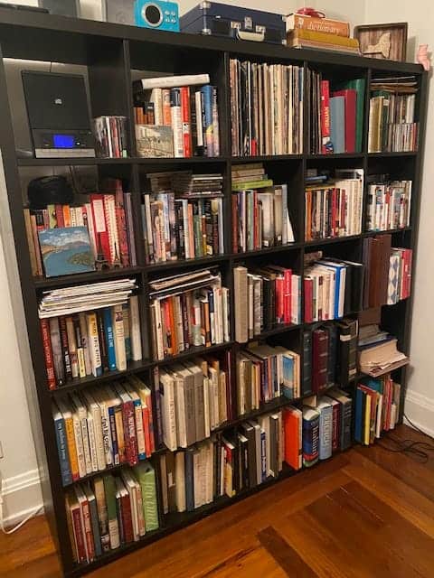 Bookshelves.